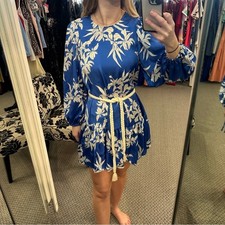 Alexis x Floral Rope Belt Tiered Dress NWT Medium