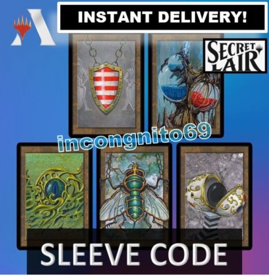 mtg arena card backs MAGIC MTG ARENA CODE CARD DAN FRAZIER BACK ENEMY TALISMANS SECRET LAIR  SLEEVES
