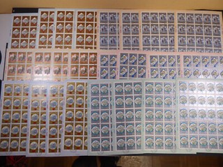Soviet Union 1979 4 sheet sets "Olympics" used/CTO Mi.No. 4872/77 ME 1700