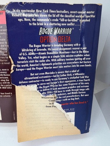 Richard Marcinko 3 Book Lot - Rogue Warrior, Rogue Warrior 2, Option Delta Weism - Foto 9 di 9