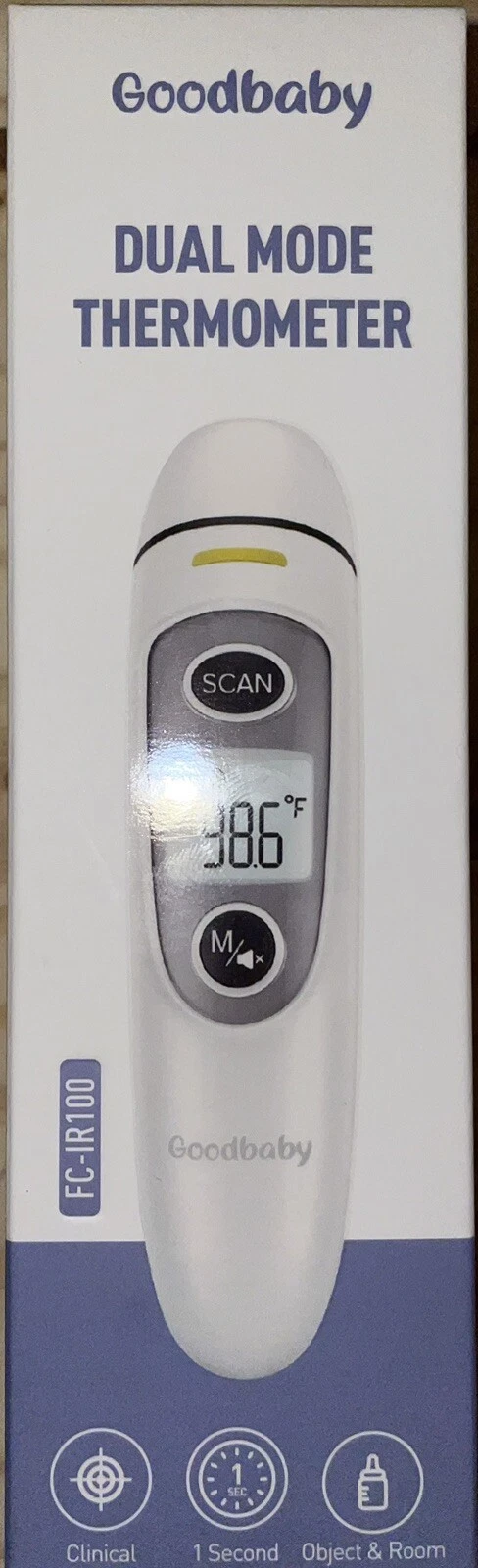 Goodbaby Dual Mode Infrared Thermometer, Ear, Forehead and Room Modes FC-IR100
Opens in a new window