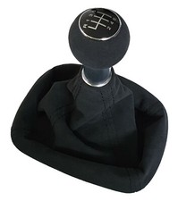 FÜR AUDI A4 B5  94-01 6 GANG ALCANTARA © SCHALTKNAUF - X SCHALTSACK SCHWARZ  07