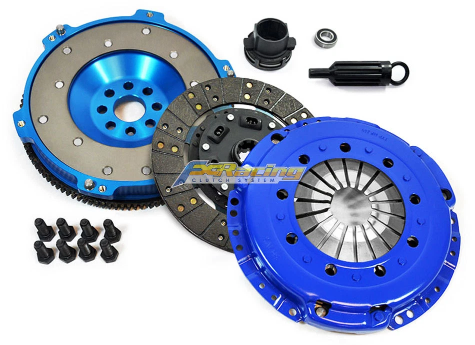 FX Racing Clutch Kit FXFX04119R1SSFXFX04117FAHTFX &ndash; United States Flywheel Material: 6061 T6 BILLET ALUMINUM Clutch Disc Style: Full Face Sprung Disc Pressure Plate Type: Heavy Duty Push Type Diaphragm Interchange Part Number: ACT BM4-HDSS 600260 DMF050 03-054 FIDANZA 195321 Surface Finish: SPRUNG CARBON KEVLAR; 6061 T6 BILLET ALUMINUM Manufacturer Part Number: FXFX04119R1SSFXFX04117FAHTFX Bundle Listing: Yes OE Spec or Performance/Custom: Performance/Custom Other Part Number: 03-043 195321 04117 K70238-01 DMF050 Brand: FX Racing Fitment Type: Performance/Custom Transmission Type: Manual Clutch Material: Organic Warranty: 1 Year &ndash; Fits 01-06 BMW M3 E46 3.2L S54