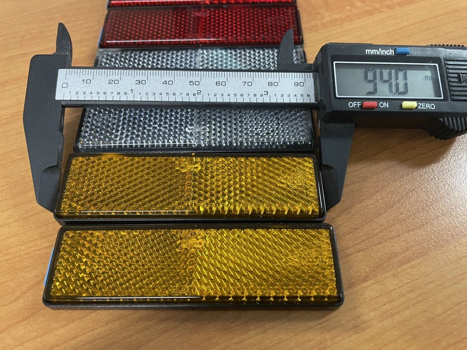 6pc Reflector Red Amber White Marker Truck Car Trailer Self Adhesive Reflector - image 3 of 4