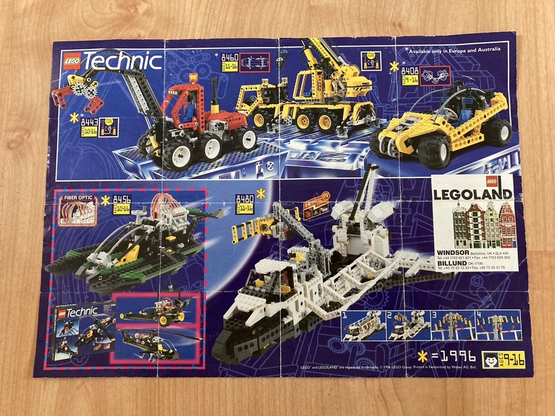 Vintage Lego 1996 Mini Technic (4.103.799-EU/LO) m96tech