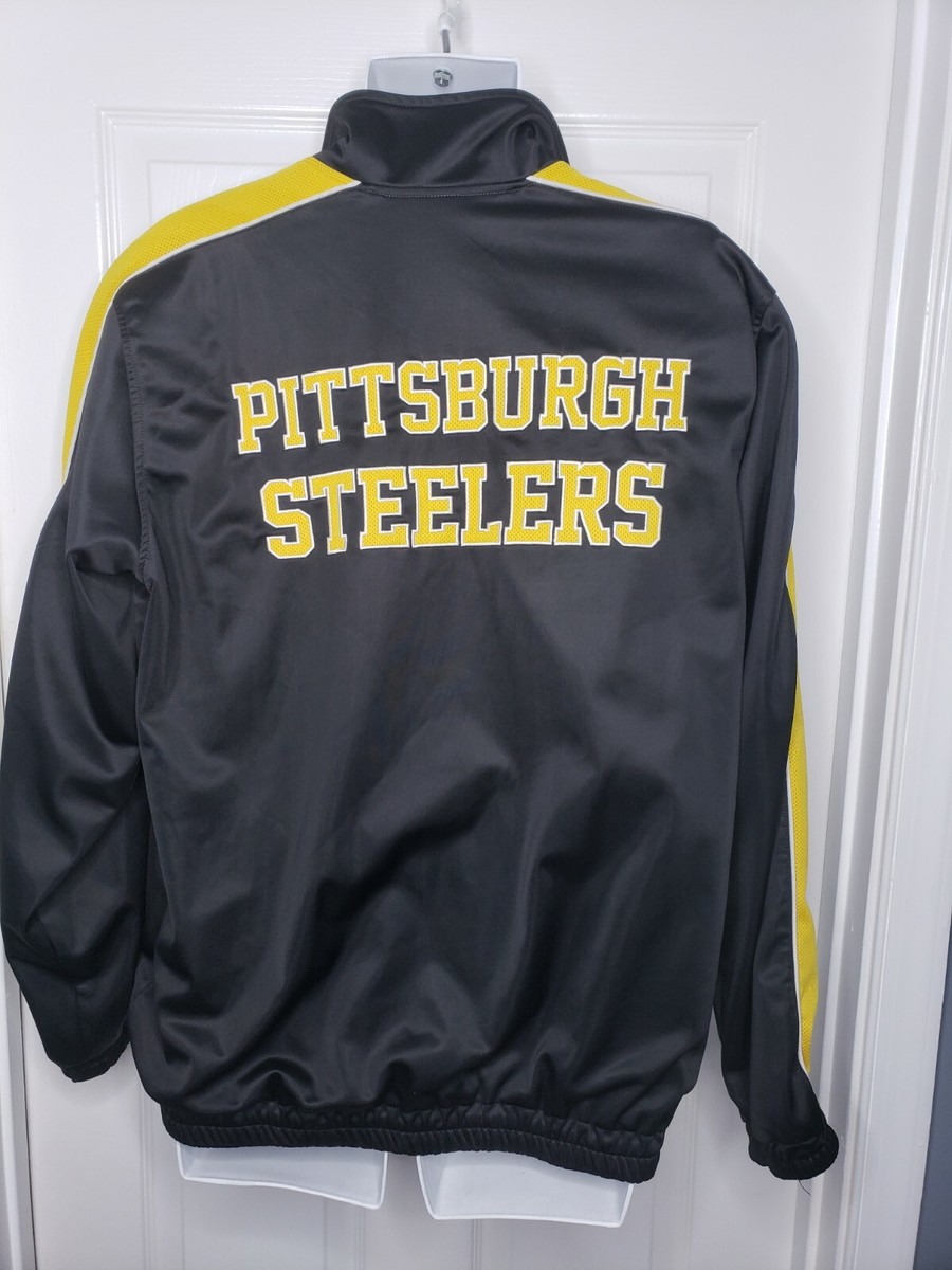 Pittsburgh Steelers ジャケット XL Pittsburgh Steelers Mashup Black Wool & Leather Varsity