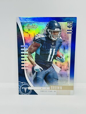 2019 Panini Absolute AJ BROWN Rookie Blue Spectrum Prizm /50