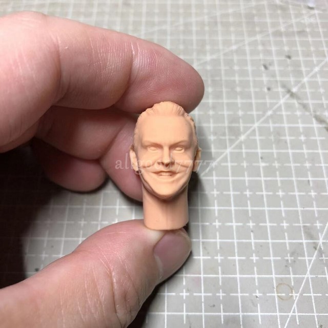 1/12 Jack Napier Nicholson 1989 Joker Head Sculpt Unpainted fit 6" Figure Mez 1/12 Jack Napier Nicholson 1989 Joker Head Sculpt Unpainted fit 6" Figure Mez