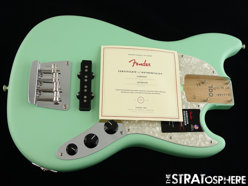 Fender American Performer Mustang Bass LOADED BODY, USA Satin Surf