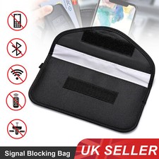 Signal Blocking Bag Faraday Bag Shield Cage Pouch Wallet Phone Case Portable UK