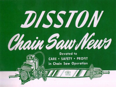 Disston Chainsaw 9'' x 12'' Metal Sign