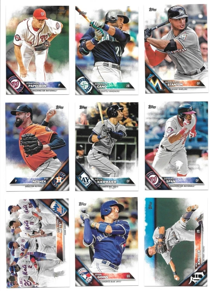 2016 Topps Baseball Trading Cards / Choose / Pick From List  #s 251 - 500 / mb3 - Image 2 of 4