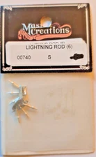 HO Scale Detail Parts Master Creations ( 6) Lightning Rods 740