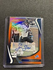 2021 Panini Absolute SAGE SURRATT Rookie Auto Orange 75 RC - Detroit Lions