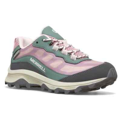 Merrell Z5295* Girls Grey/Pink Moab Speed Low Waterproof Hiking Shoes Size 5 M
