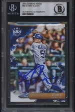 RARE Ichiro Suzuki Signed 2019 Diamond Kings #80 Beckett Authenticated Slabbed