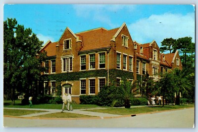 Gainesville Florida FL Postcard Floyd Hall University Mainspring College c1958