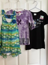 Lot X3 Girls Summer Shirts 1 George 1 Glitter Girl  1 Disney BN Size 6-6X