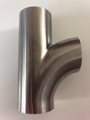 Edelstahl R-Stück 63,5mm Geschliffen Auspuff 1.4301
