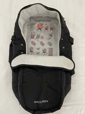MacLaren Bassinet Carrycot Stroller Attachment Black Color With Grey Inner Shell