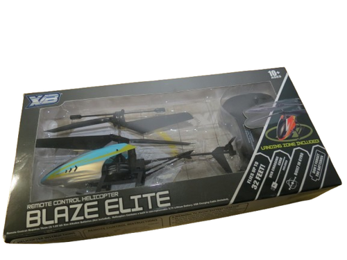 Blaze Elite Remote Control Helicopter XB New In Original Box Flies Up To 32 Feet