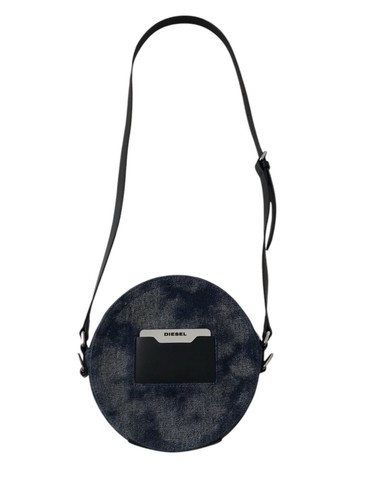 Borsa a tracolla Diesel edizione denim Avant Garde Y2K 00s futuristica City Rave rara - Foto 6 di 8