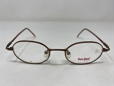 Gen Next MOD 158 SBRN 42-18-125 Satin Brown Metal Full Rim Eyeglasses Frame T613