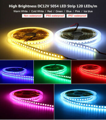DC12V 5M 600LEDs LED Strip 5054 SMD Under Cabinet lamp Flexible LED Strip Lights