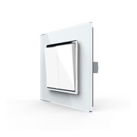 Livolo Lichtschalter Wandschalter Serienschalter Wechselschalter Mit Glasrahmen