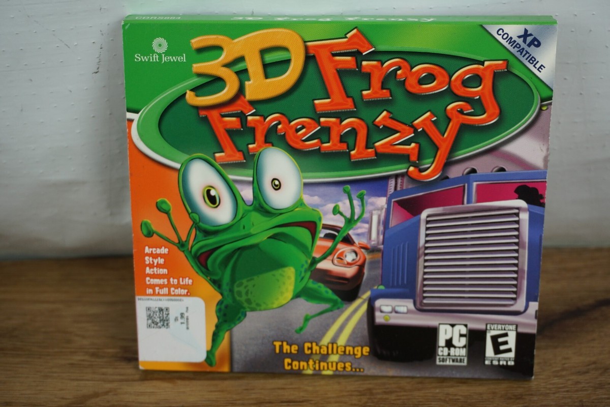 激レア Windows 激走99 in USA　EUROPE PC ソフト 3D Frog Frenzy Video Game - Windows 98 Or Higher Arcade Style