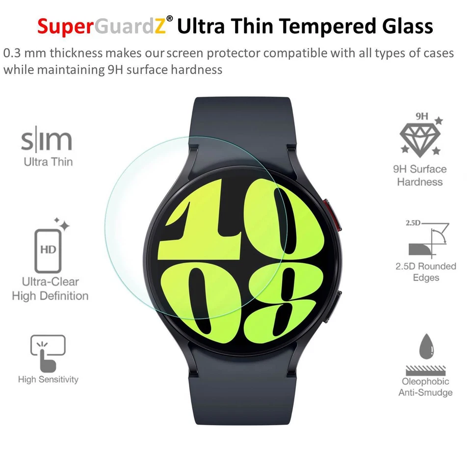 Tempered Glass Screen Protector Guard For Samsung Galaxy Watch 7 6 /Classic - Image 3 of 4