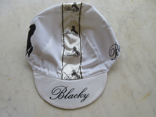 Casquette cycliste BLACKY vintage années 90 cap hat berretto - 第 1/3 張圖片