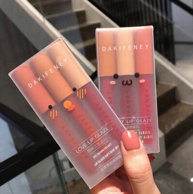 3x Lippenstift Liquid Set Long Lasting Waterproof Lip Velvet Matt Liquid Make up