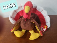 TY BEANIE BABY "GOBBLES" THE TURKEY 1996 RETIRED RARE TAG MINT COLLECTABLE NEW