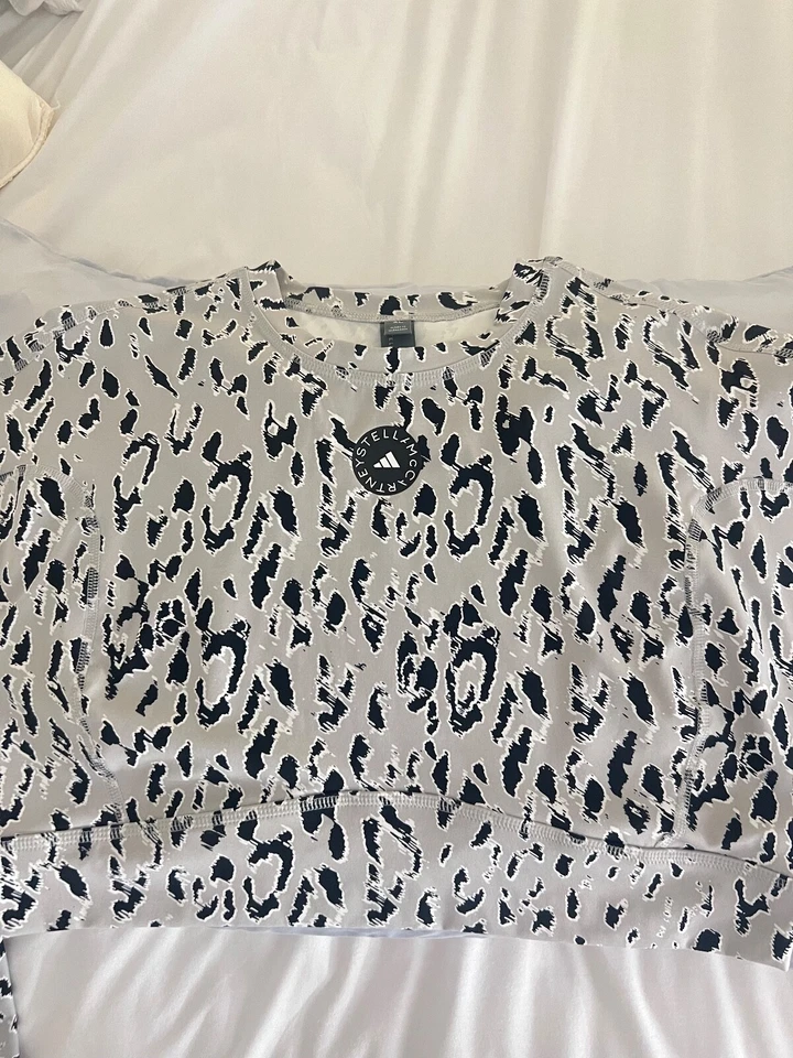 Stella McCartney 阿迪达斯短款豹纹上衣女式尺寸 XLarge  — 第 3/3 张图片