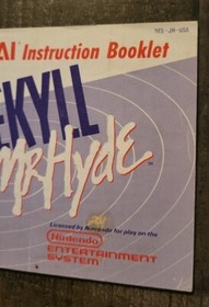 Dr. Jekyll and Mr. Hyde Nintendo NES Manual Only