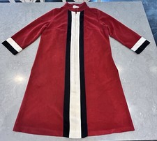 Vintage 70s VANITY FAIR Women's Night Gown Velvet Velour Housecoat Robe Size 14