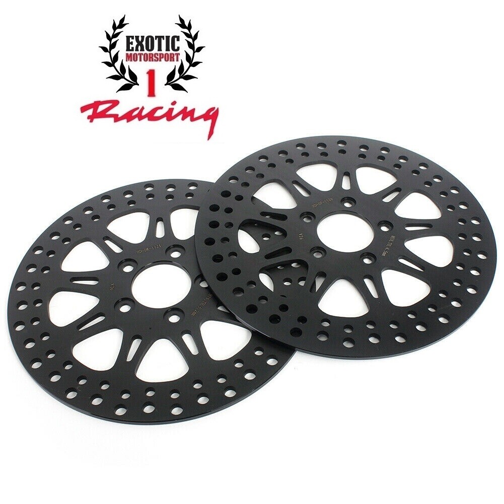 2 Harley Front Brake Disc Rotors Road King Street Electra Glide 200813