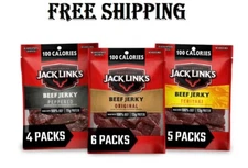 Jack Link's Beef Jerky Variety Pack - Includes Original, Teriyaki, and Pepper...