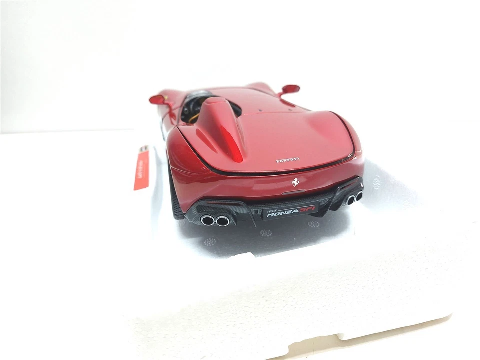 Ferrari Monza SP1 Rosso Metallizzato del 2018 - 1/18 Burago Signature - Immagine 4 di 4
