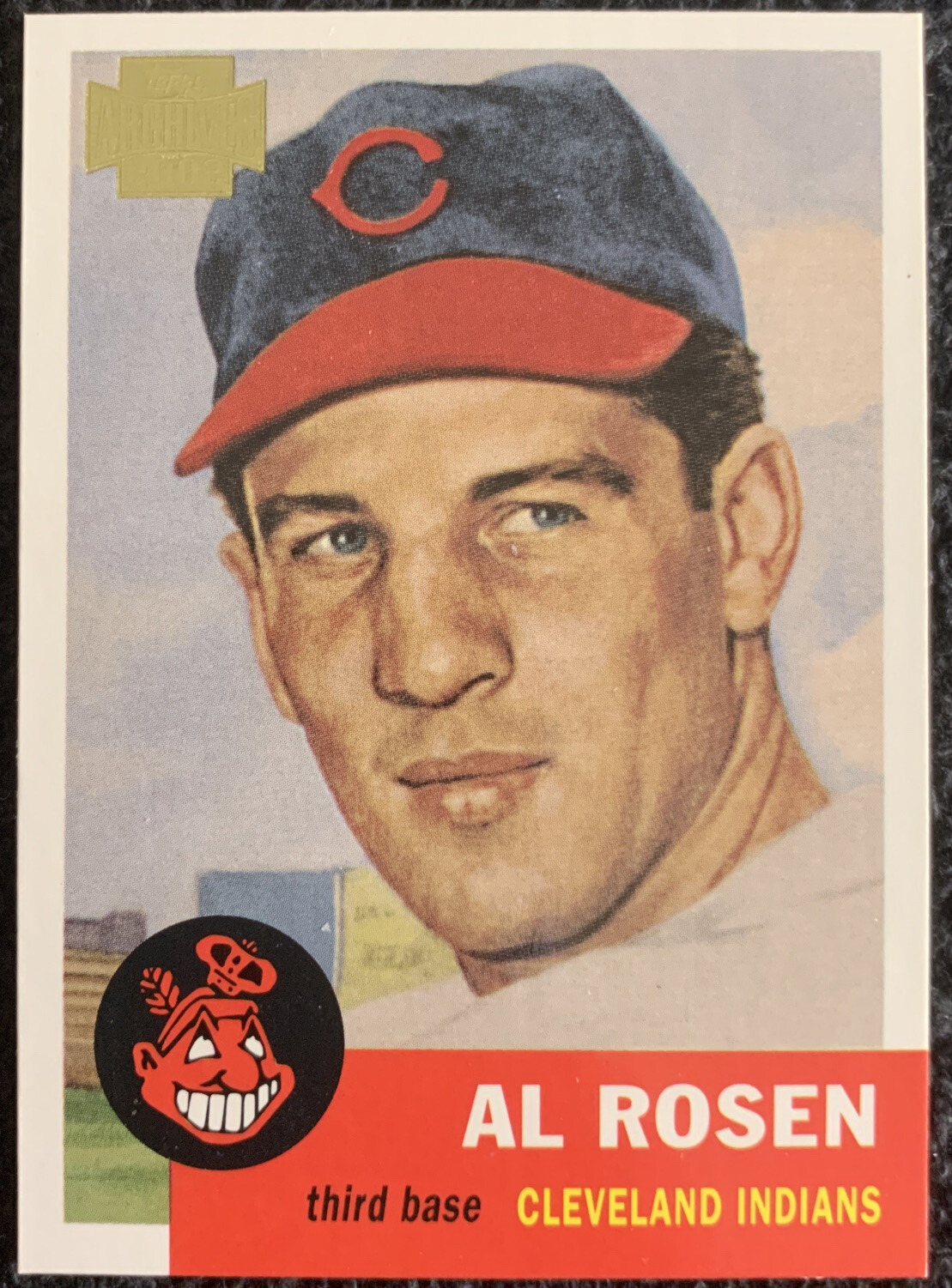 #155 AL ROSEN CLEVELAND INDIANS #135 1953 CARD - TOPPS ARCHIVES NM-MT ...