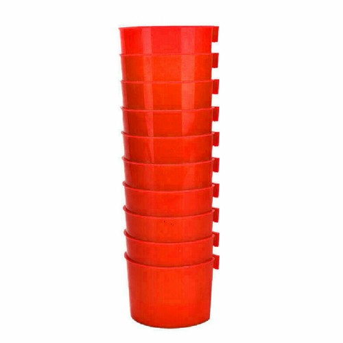 Taza colgante de agua y alimentación para pollos 8 fl. oz. Jaula redonda para palomas rojas de aves de corral - Imagen 13 de 19