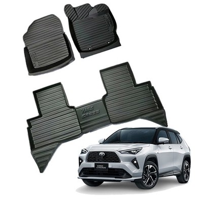 RHD Set Front Rear Floor Mats Liner For Toyota Yaris Cross 5Dr