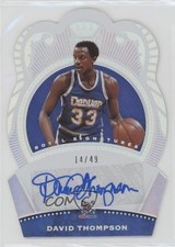 2020-21 Panini Crown Royale Royal Signatures 14/49 David Thompson Auto HOF y8a