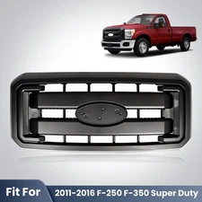 Front Radiator Grille Assembly For 2011-2016 F-250 F-350 Super Duty Matte Black