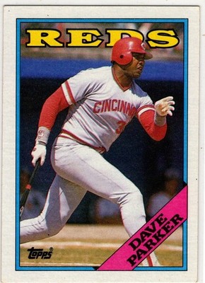 1988 Topps Baseball Dave Parker No. 315 Cincinnati Reds