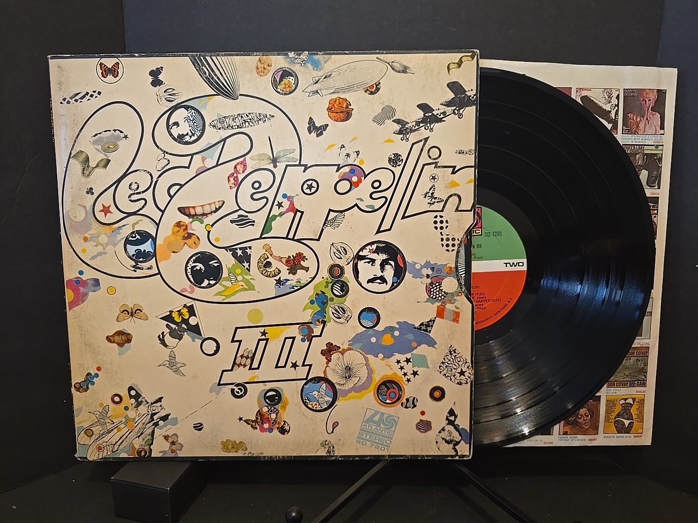 Led Zeppelin III 1974 LP SD 7201 Spin Wheel + Gatefold Vinyl