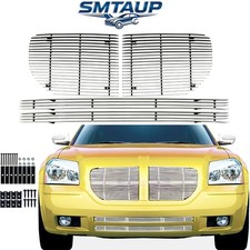 Chrome Solid Billet Grill For 05-07 Dodge Magnum Front Upper Bumper Grill Combo Chrome Solid Billet Grill For 05-07 Dodge Magnum Front Upper Bumper Grill Combo