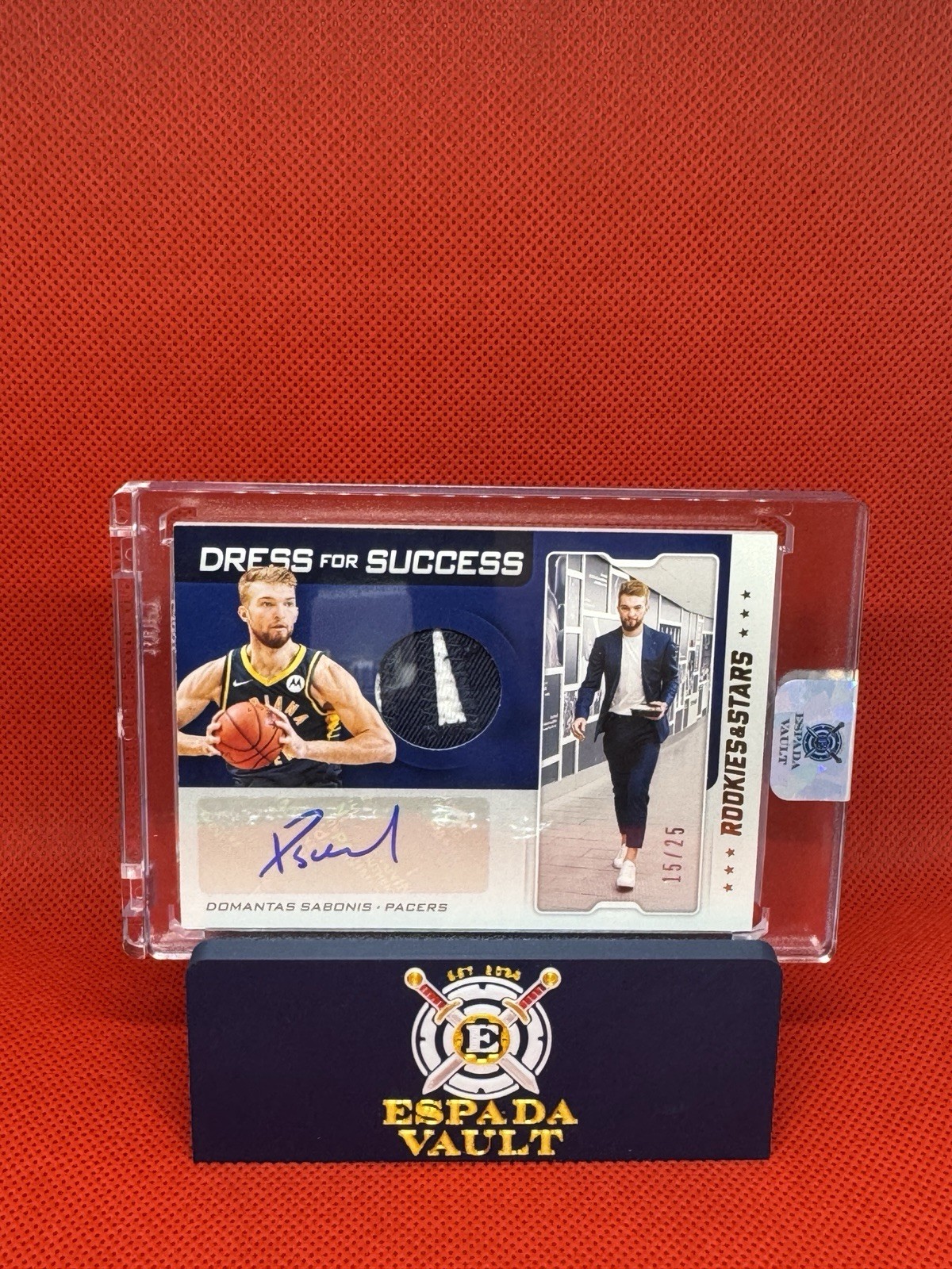 Domantas Sabonis AUTO~PATCH #/25 Dress/Success Prime 2019-20 Autograph Jersey SP