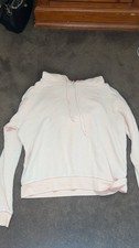 light pink cropped lightweight hoodie size small